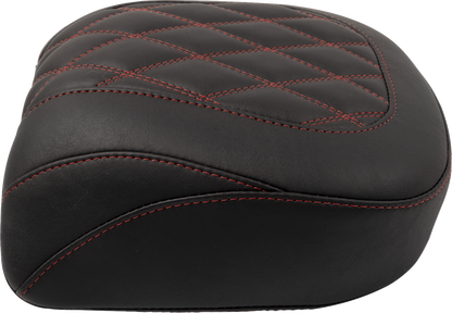 MUSTANG Wide Tripper™ Seat - Passenger - Dark Cherry Stitching - FLT/FLH '23-'25 88511DC