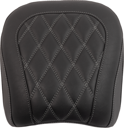 MUSTANG Wide Tripper™ Seat - Passenger - Gun Metal Stitching - FLT/FLH '23-'25 88511GM