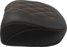 MUSTANG Wide Tripper™ Seat - Passenger - Mandarin Orange Stitching - FLT/FLH '23-'25 88511MO