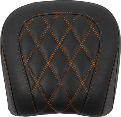 MUSTANG Wide Tripper™ Seat - Passenger - Mandarin Orange Stitching - FLT/FLH '23-'25 88511MO