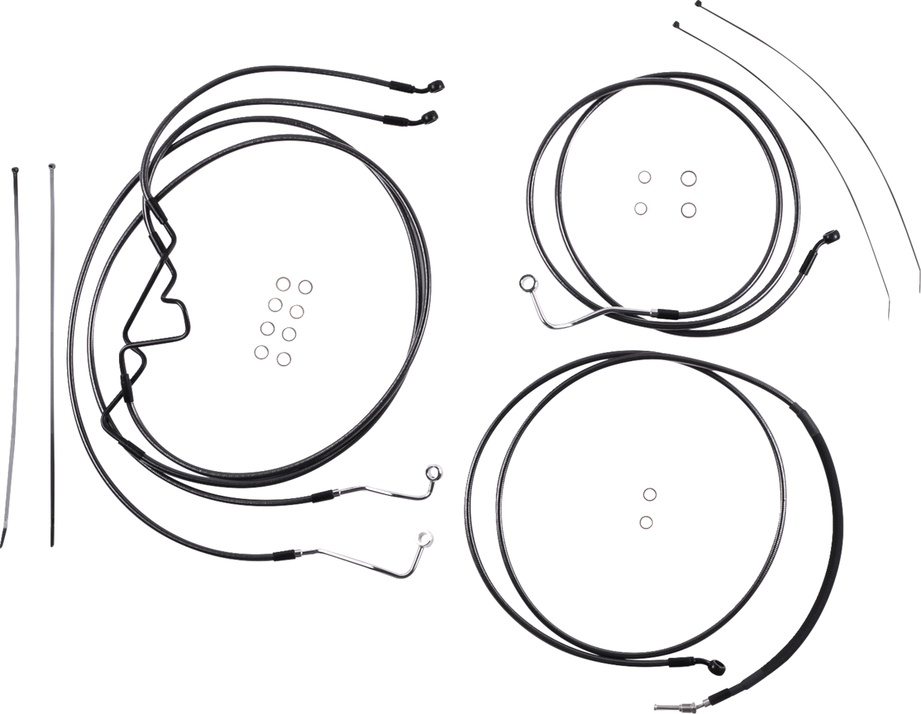 MAGNUM SHIELDING Black Pearl™ Designer Handlebar Installation Kit - 6" - '17-'20 FLHR 487926