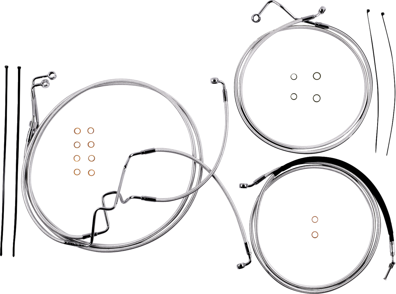 MAGNUM SHIELDING Sterling Chromite II® Designer Handlebar Installation Kit - 8" - '17-'20 FLHR 387928