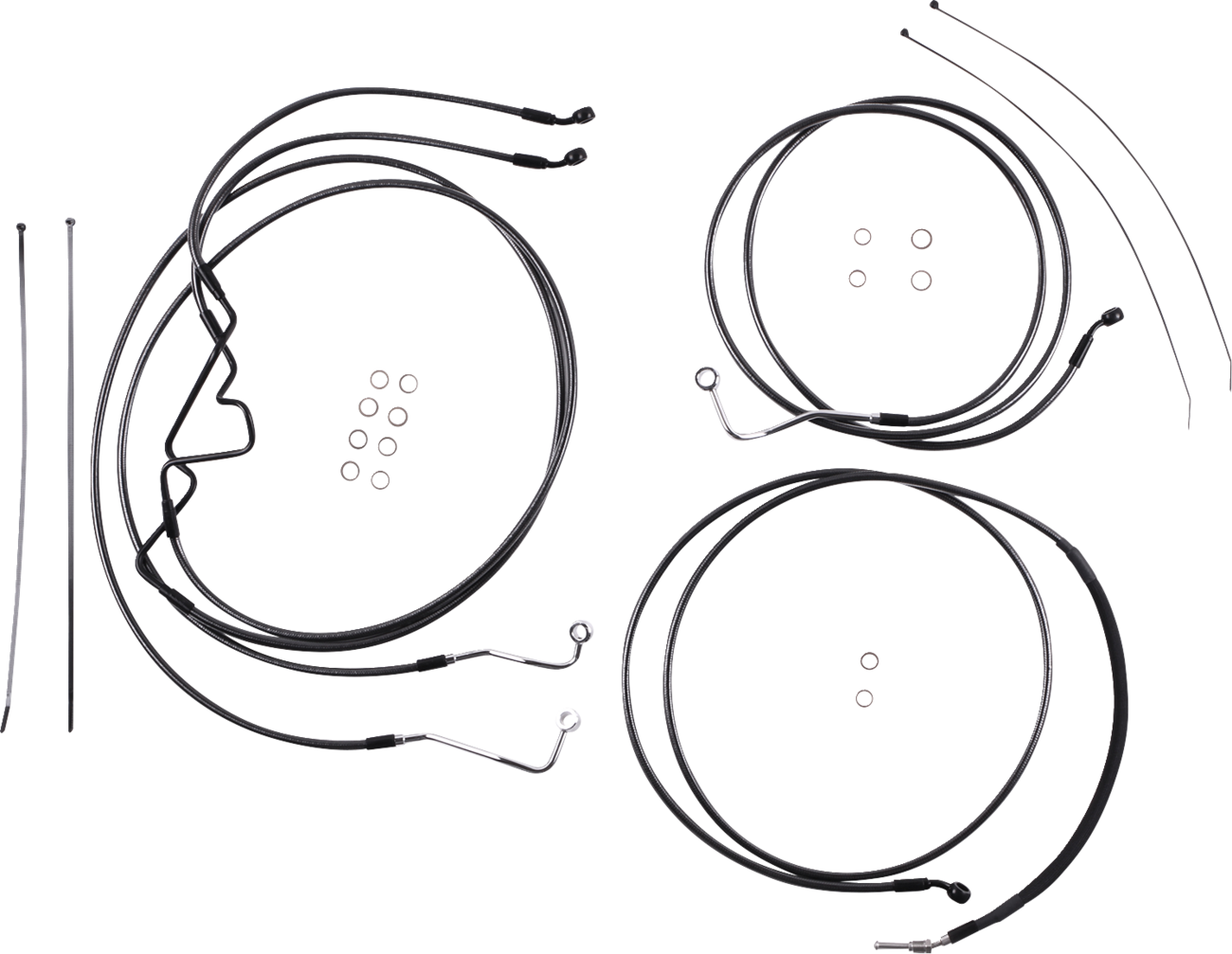MAGNUM SHIELDING Black Pearl™ Designer Handlebar Installation Kit - 8" - '17-'20 FLHR 487928