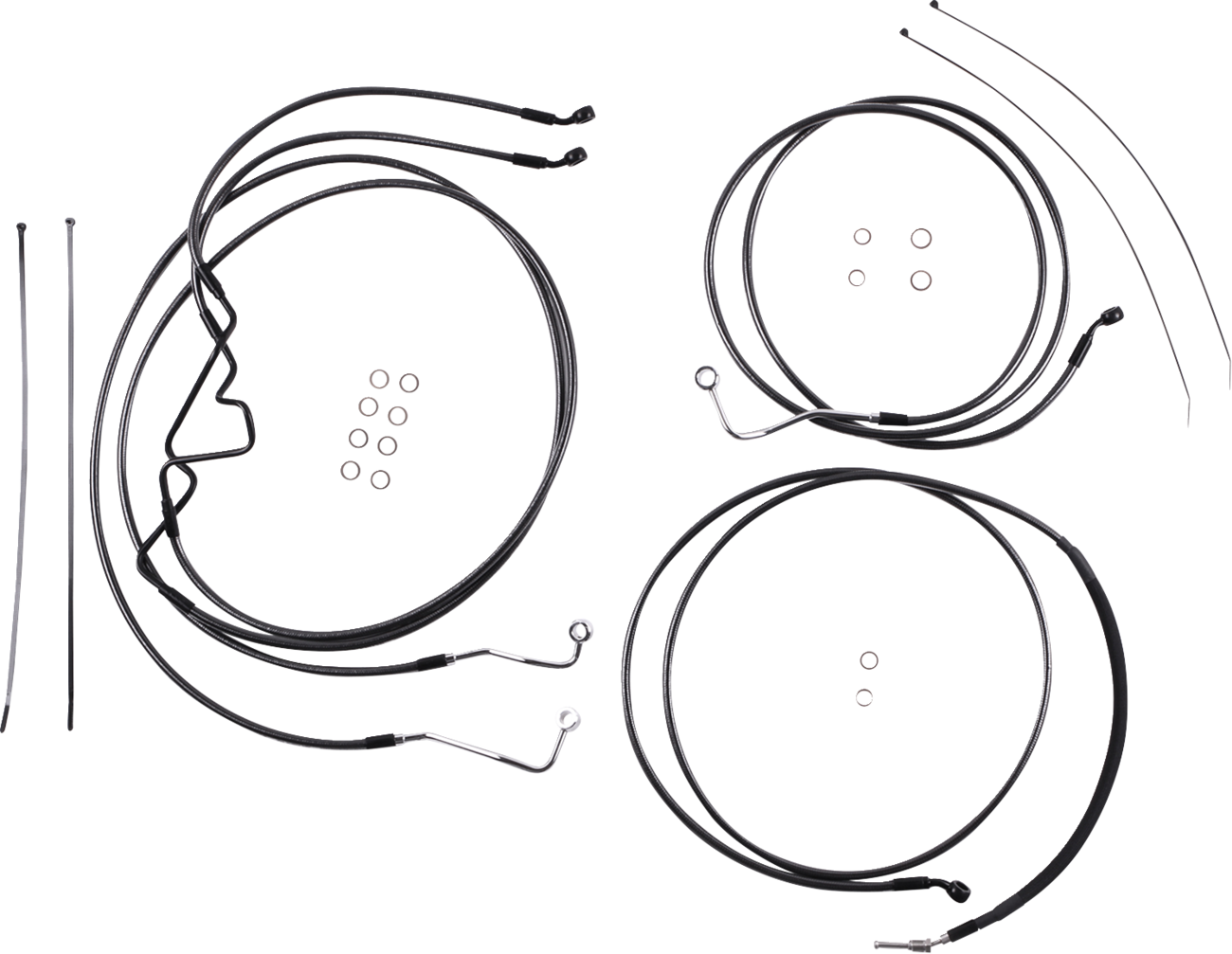 MAGNUM SHIELDING Black Pearl™ Designer Handlebar Installation Kit - 10" - '17-'20 FLHR 487925
