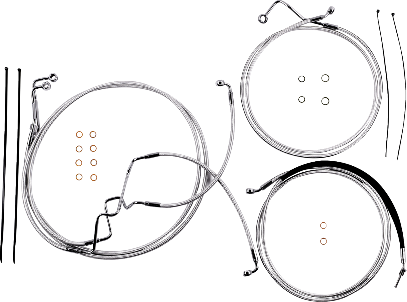 MAGNUM SHIELDING Sterling Chromite II® Designer Handlebar Installation Kit - 6" - '17-'20 FLTR 387876