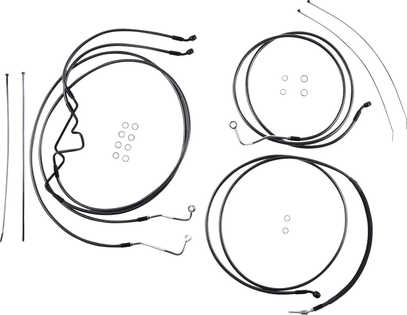 MAGNUM SHIELDING Black Pearl™ Designer Handlebar Installation Kit - 10" - '17-'20 FLTR 487875