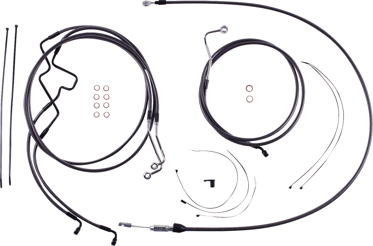MAGNUM SHIELDING KARBONFIBR Designer Handlebar Installation Kit - 8" - '21-'22 FLHR 7871228