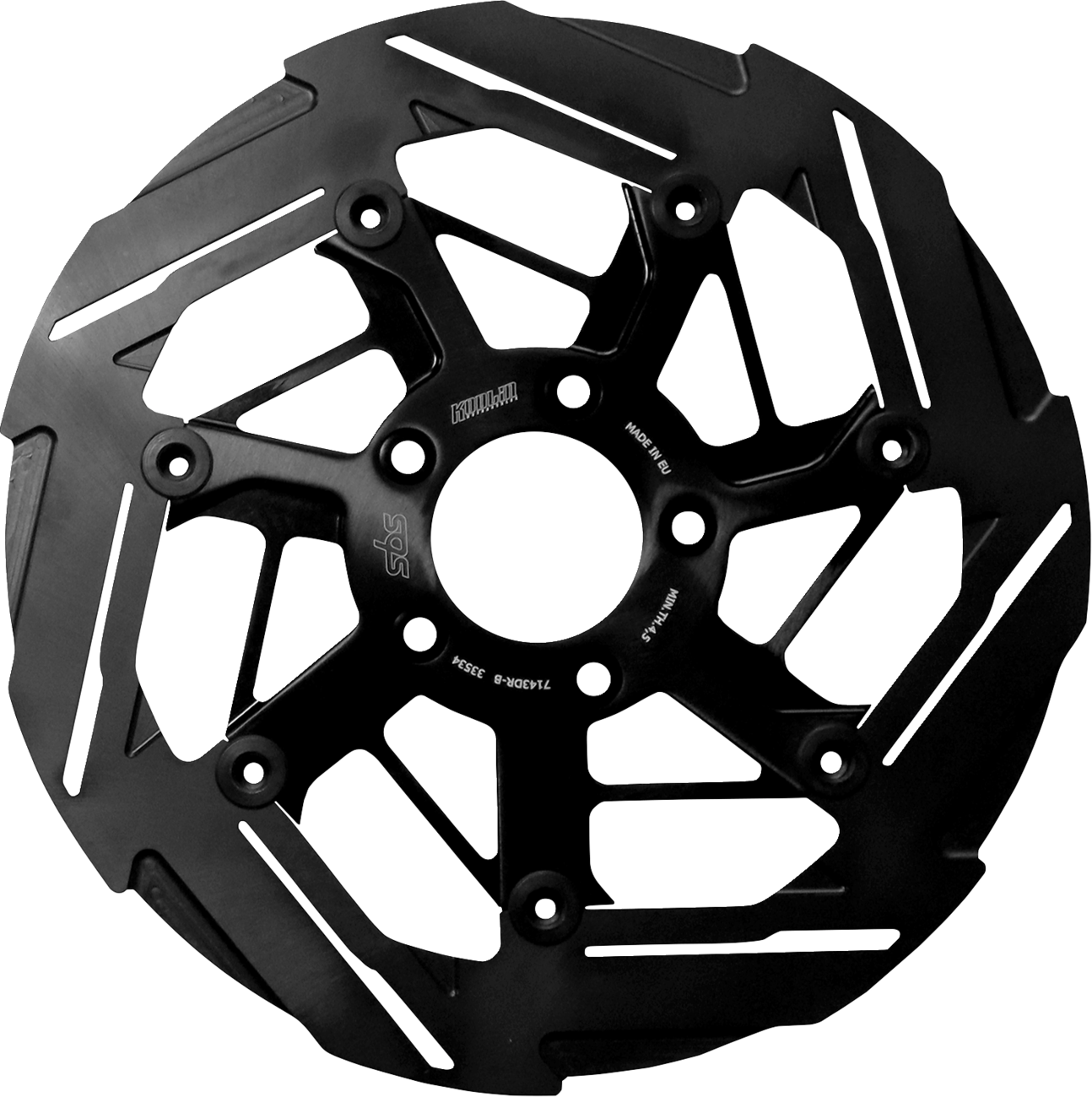 SBS Design "D" 7-Spoke Brake Rotor 7143DR-B