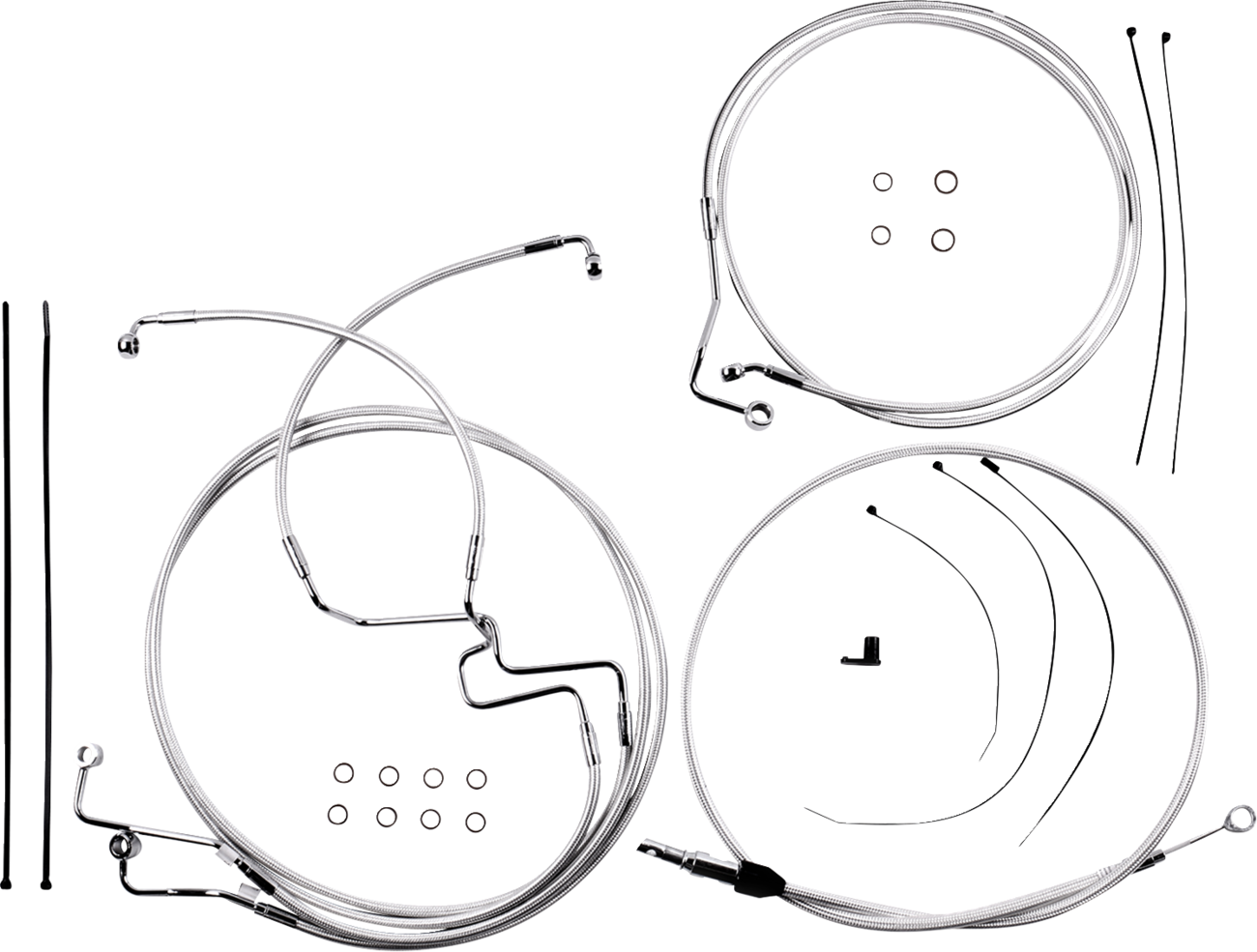 MAGNUM SHIELDING Sterling Chromite II® Designer Handlebar Installation Kit - 6" - '21-'23 FLTR 3871216