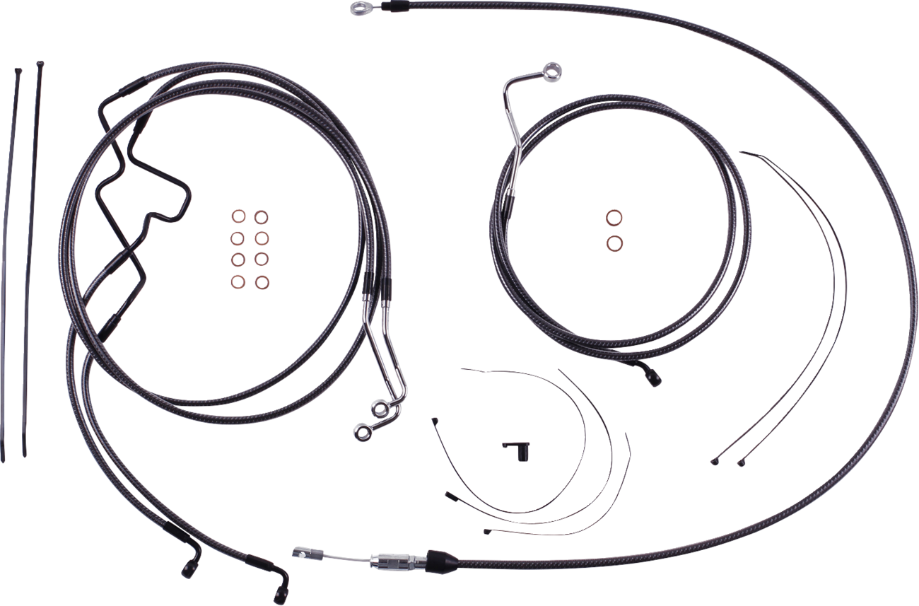 MAGNUM SHIELDING KARBONFIBR Designer Handlebar Installation Kit - 6" - '21-'23 FLTR 7871216