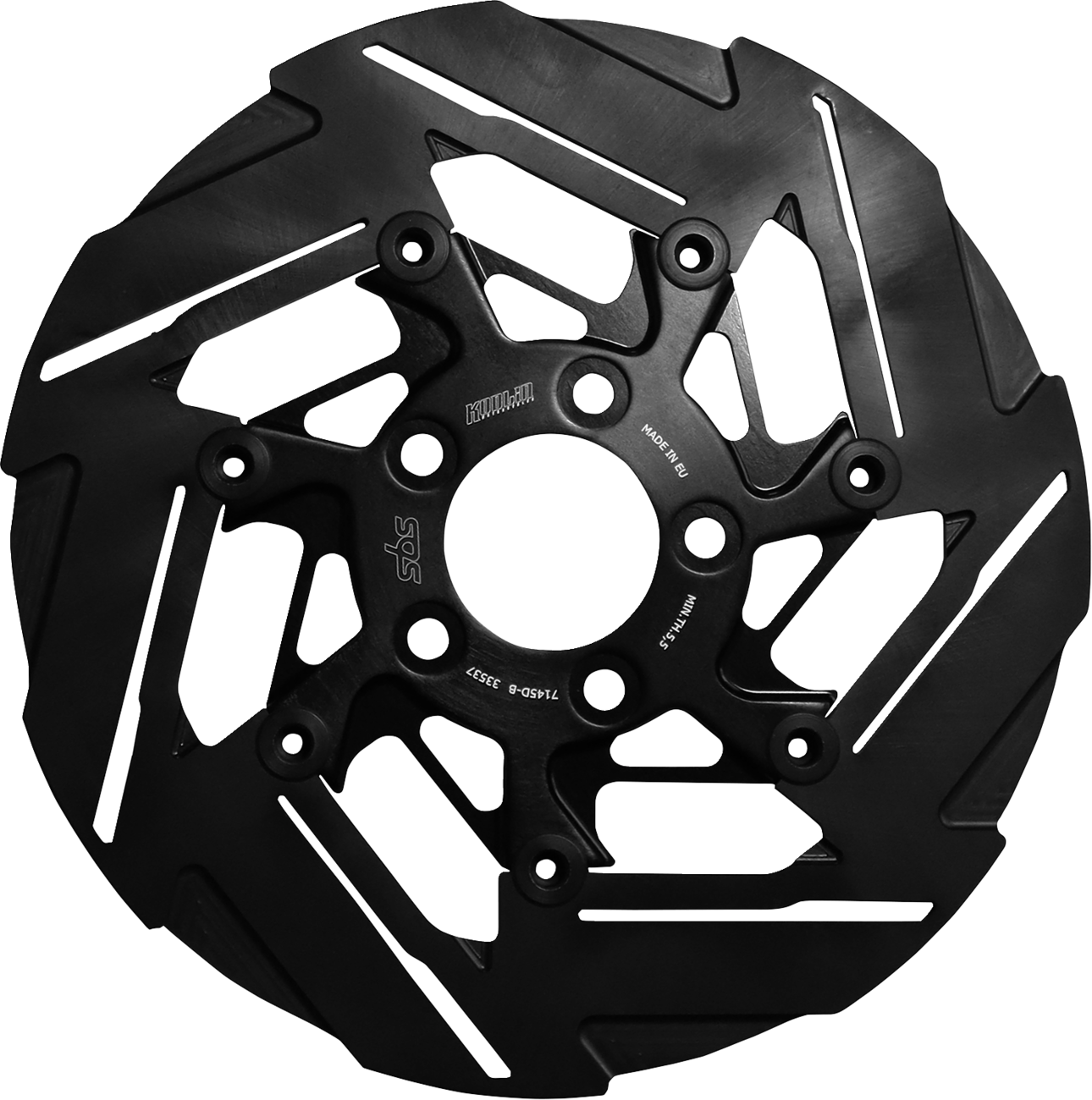 SBS Design "D" 7-Spoke Brake Rotor 7145D-B