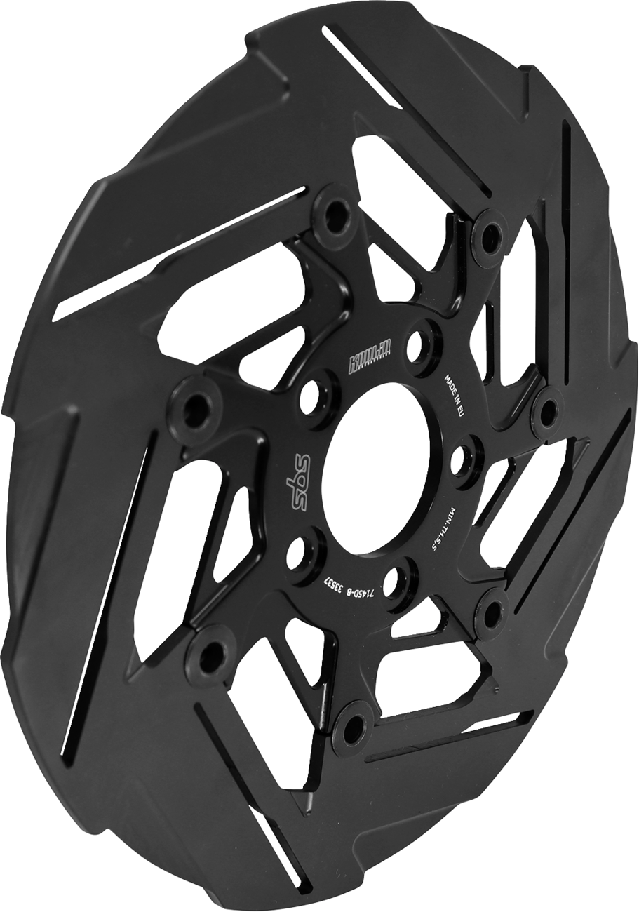 SBS Design "D" 7-Spoke Brake Rotor 7145D-B
