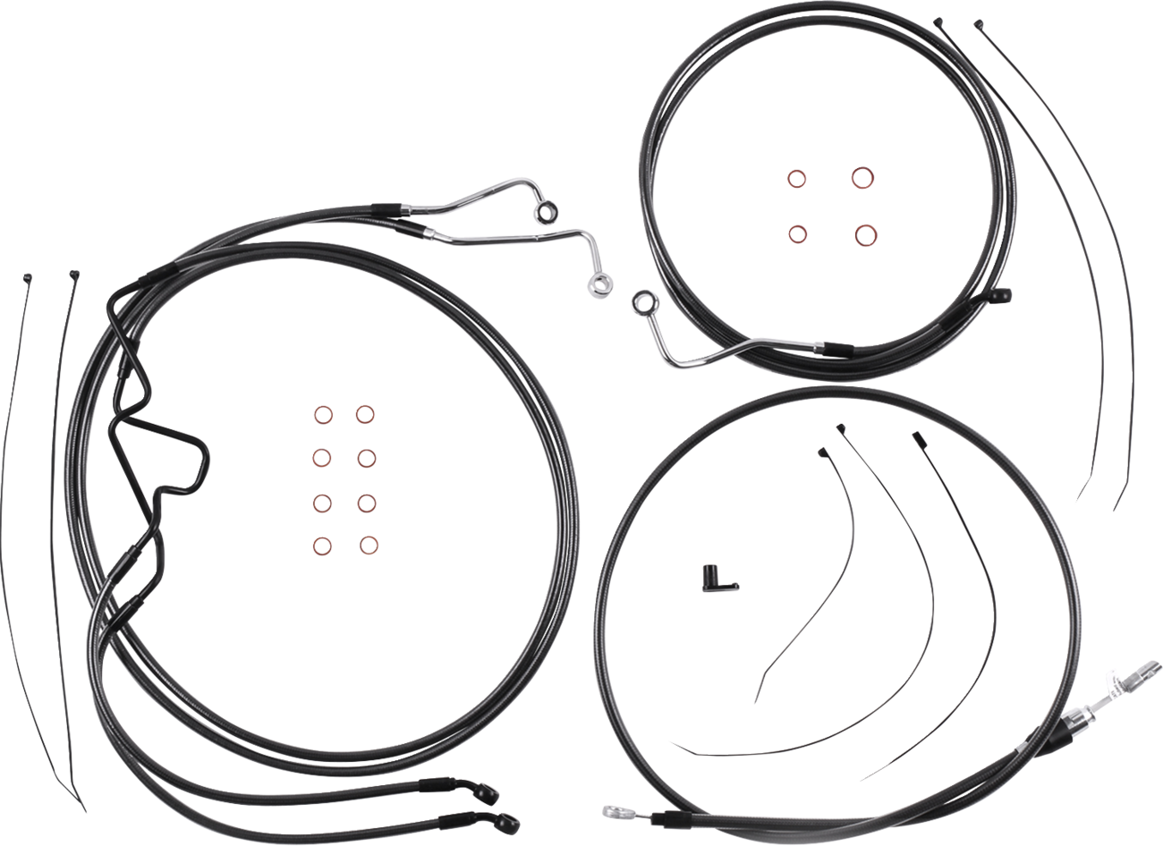 MAGNUM SHIELDING Black Pearl™ Designer Handlebar Installation Kit - 8" - '21-'23 FLTR 4871218