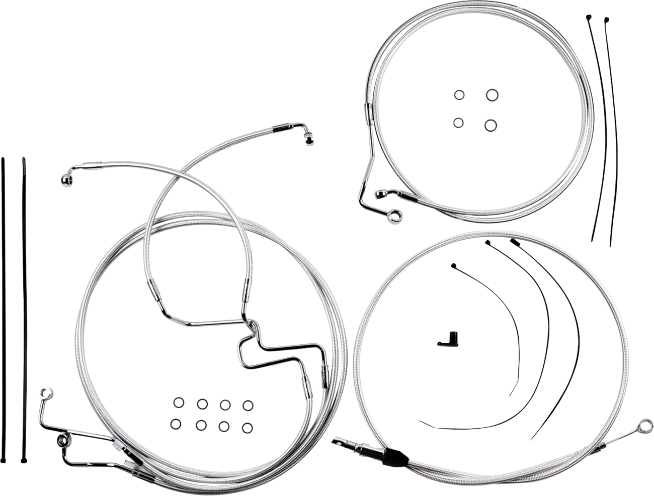 MAGNUM SHIELDING Sterling Chromite II® Designer Handlebar Installation Kit - 10" - '21-'23 FLTR 3871215