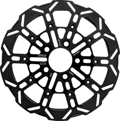 SBS Design "D" 10-Spoke Brake Rotor 7145E-B