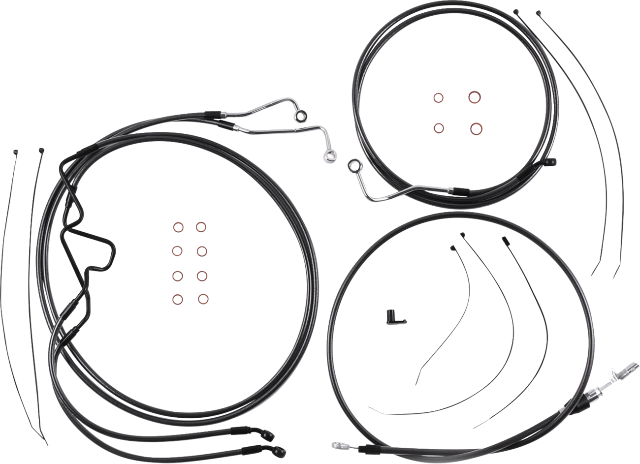 MAGNUM SHIELDING Black Pearl™ Designer Handlebar Installation Kit - 10" - '21-'23 FLTR 4871215