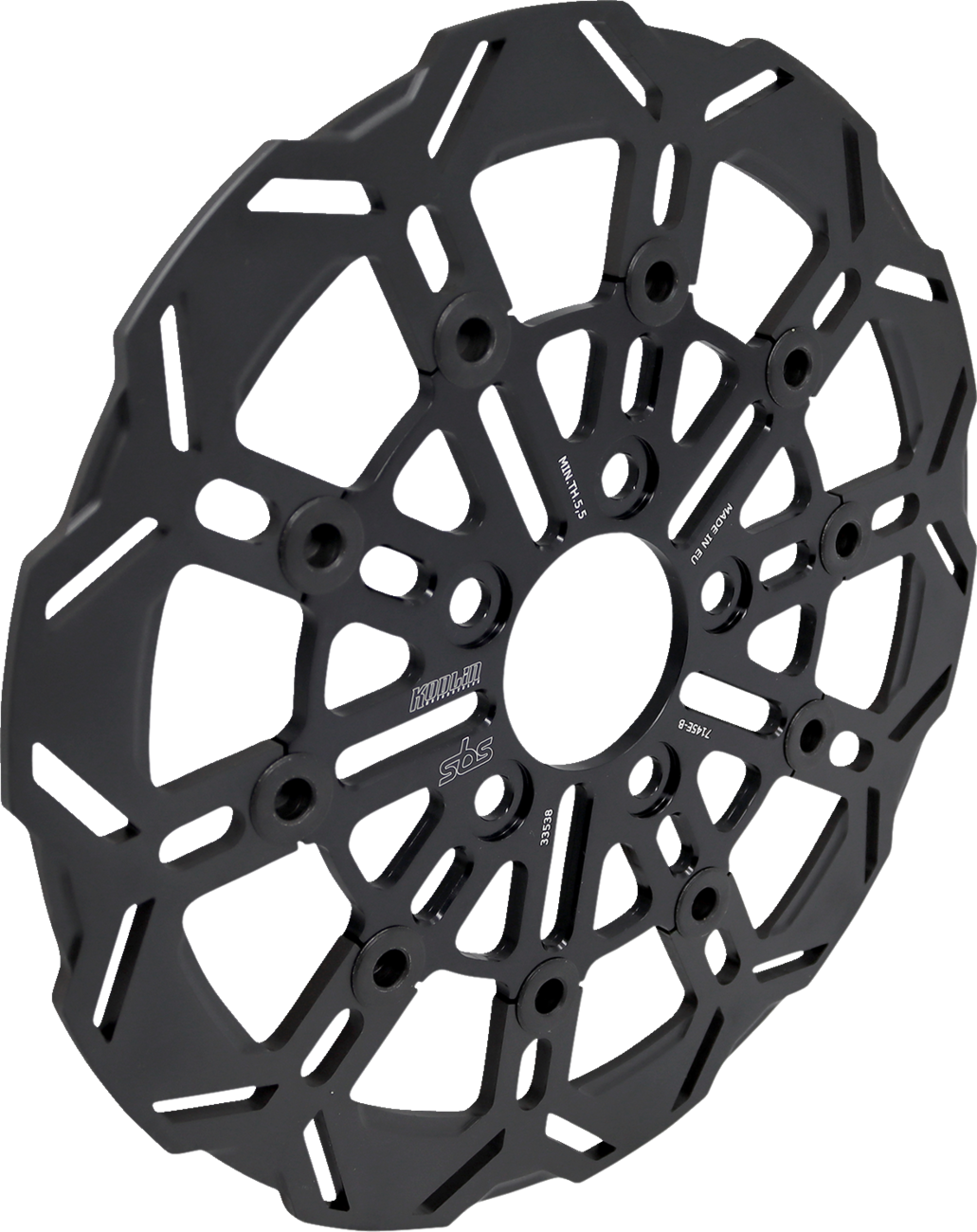 SBS Design "D" 10-Spoke Brake Rotor 7145E-B