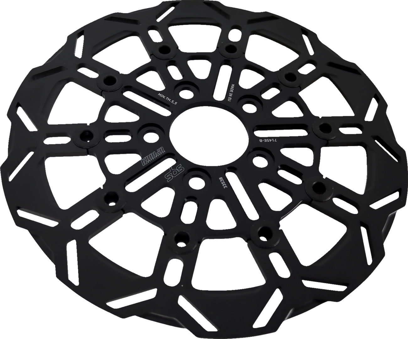 SBS Design "D" 10-Spoke Brake Rotor 7145E-B