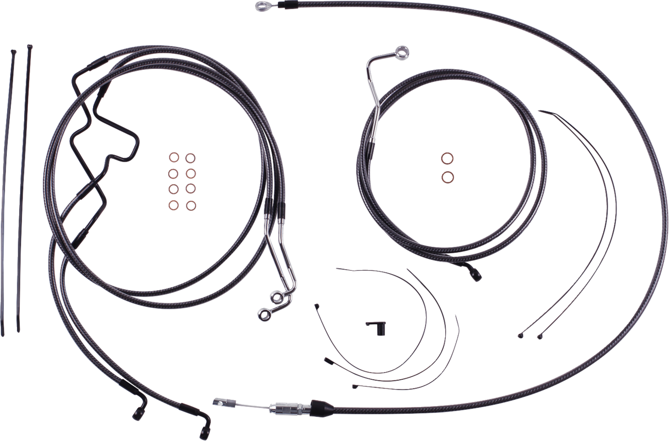 MAGNUM SHIELDING KARBONFIBR Designer Handlebar Installation Kit - 10" - '21-'23 FLTR 7871215