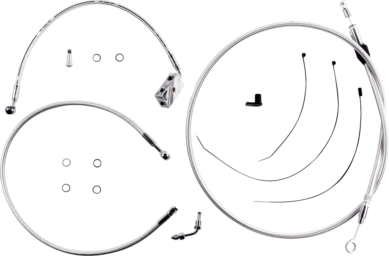 MAGNUM SHIELDING Sterling Chromite II® Designer Handlebar Installation Kit - 6" - '18-'24 Softail 3871256