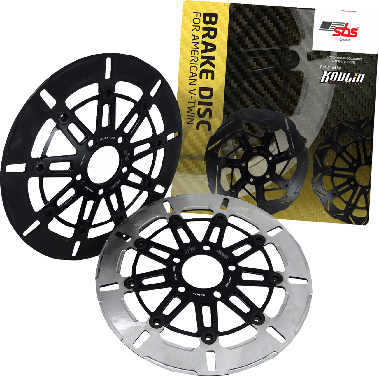 SBS Design "C" 9-Spoke Brake Rotor 7143C
