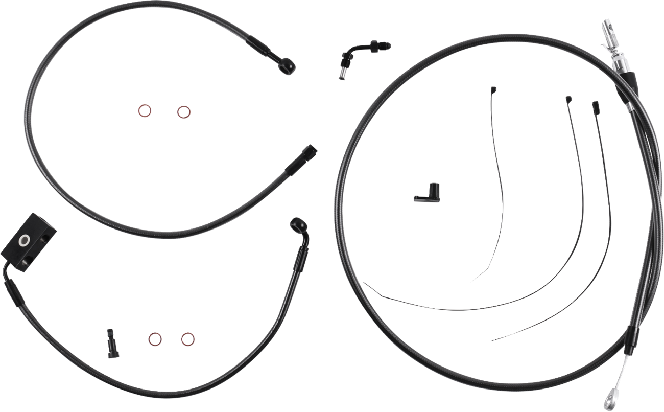 MAGNUM SHIELDING Black Pearl™ Designer Handlebar Installation Kit - 6" - '18-'24 Softail 4871256