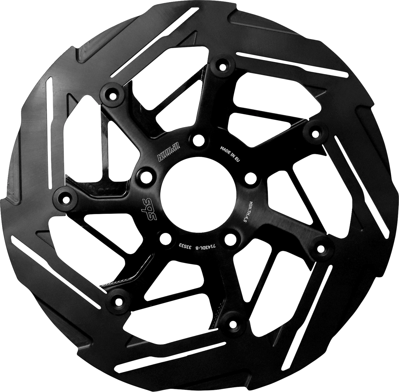 SBS Design "D" 7-Spoke Brake Rotor 7143DL-B