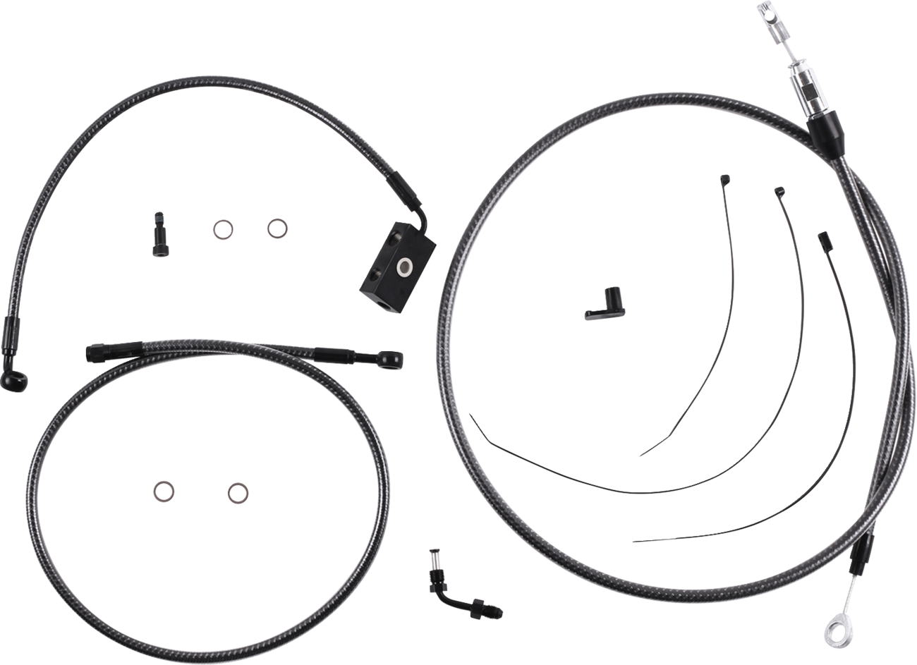 MAGNUM SHIELDING KARBONFIBR Designer Handlebar Installation Kit - 8" - '18-'24 Softail 7871258