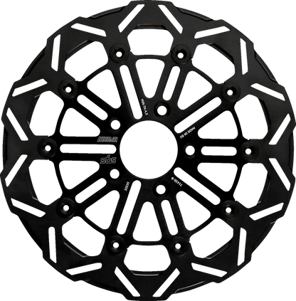 SBS Design "D" 10-Spoke Brake Rotor 7143E-B