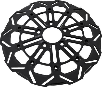 SBS Design "D" 10-Spoke Brake Rotor 7143E-B