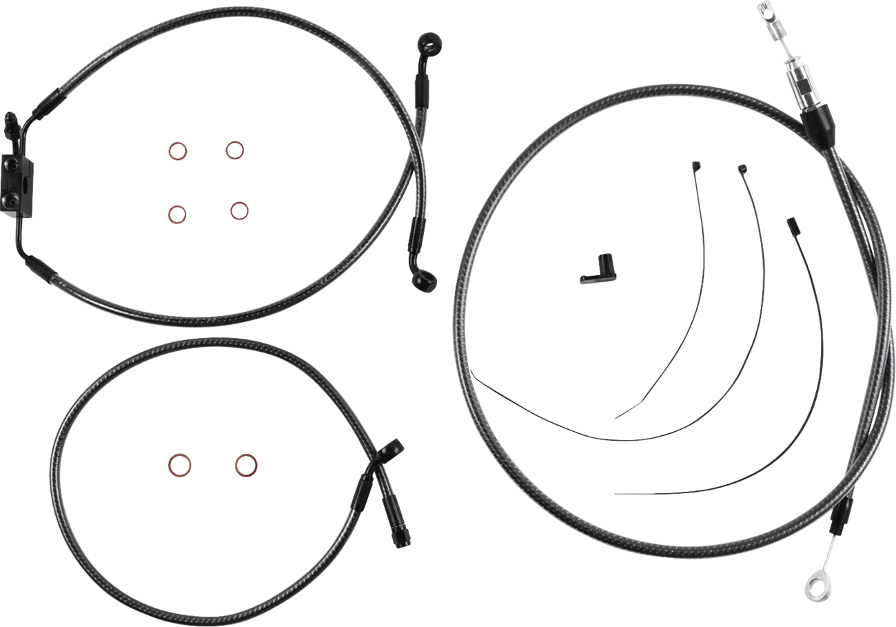 MAGNUM SHIELDING KARBONFIBR Designer Handlebar Installation Kit - 6" - FXLR/FXFB/S 7871126