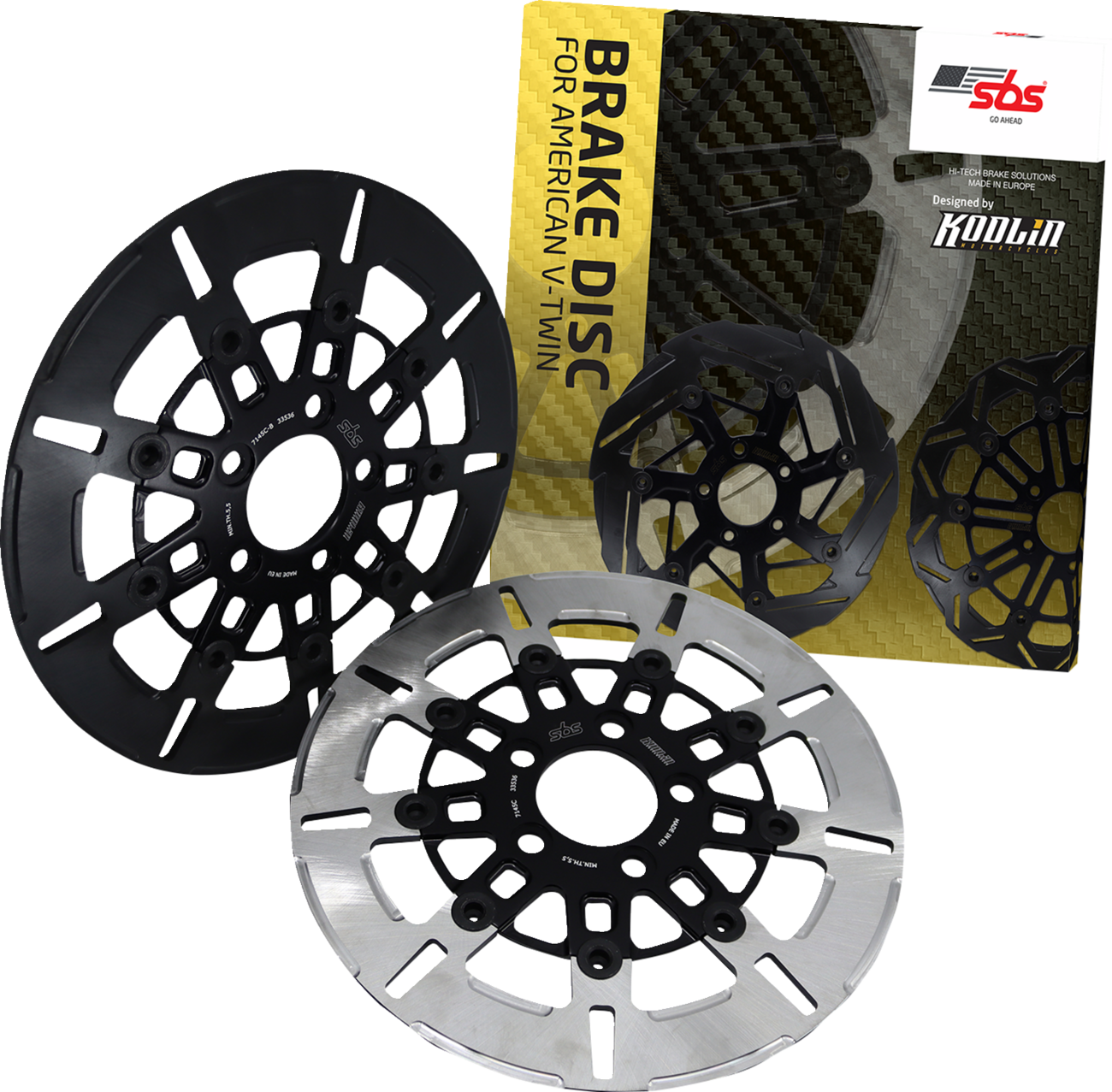 SBS Design "C" 9-Spoke Brake Rotor 7145C-B