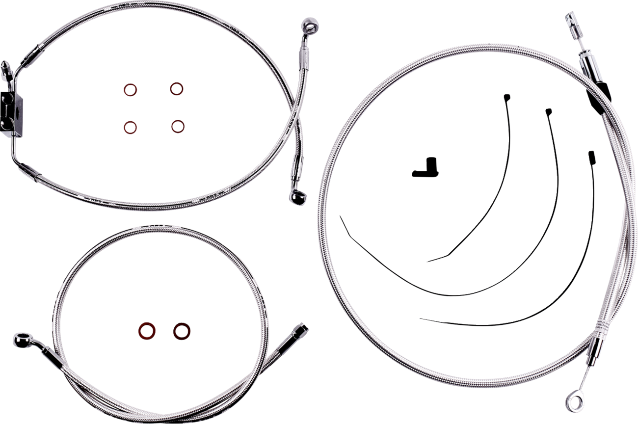 MAGNUM SHIELDING Sterling Chromite II® Designer Handlebar Installation Kit - 8" - FXLR/FXFB/S 3871128