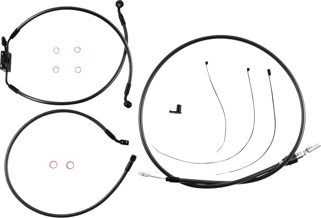 MAGNUM SHIELDING Black Pearl™ Designer Handlebar Installation Kit - 8" - FXLR/FXFB/S 4871128