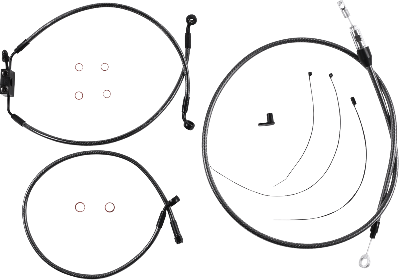 MAGNUM SHIELDING KARBONFIBR Designer Handlebar Installation Kit - 8" - FXLR/FXFB/S 7871128