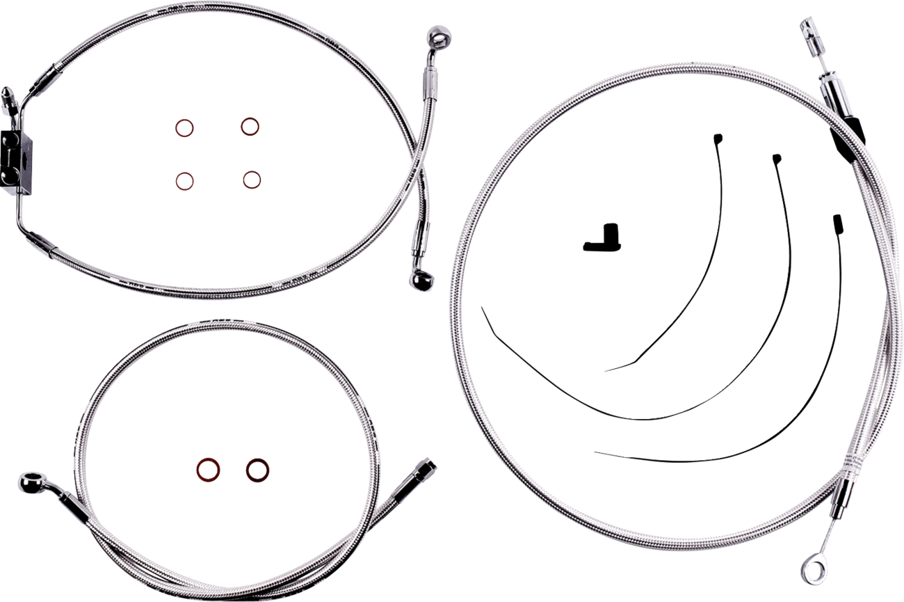 MAGNUM SHIELDING Sterling Chromite II® Designer Handlebar Installation Kit - 10" - FXLR/FXFB/S 3871125