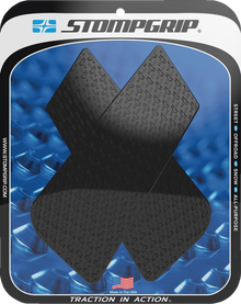 STOMPGRIP Tank Grips - Icon - Wedge - Black - Universal 50-14-0004B