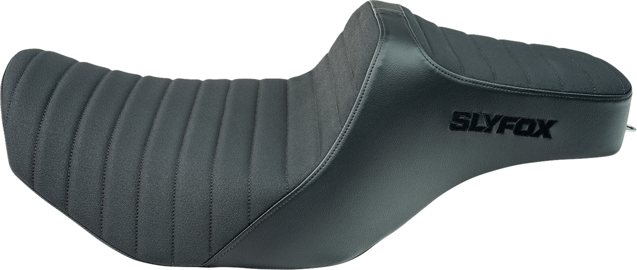 SLYFOX High Noon Seat - Vinyl - Classic Stitch - Black Logo - FLH/FLT '23-'24 4704A-SlyFox