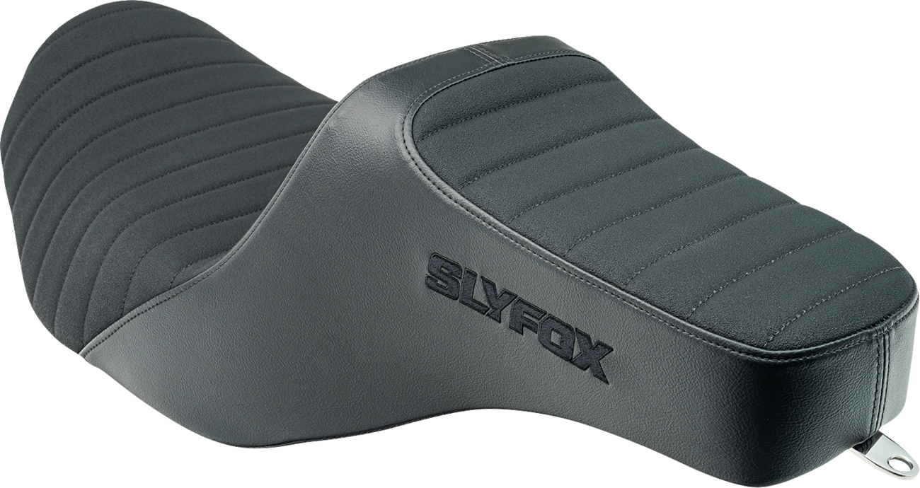 SLYFOX High Noon Seat - Vinyl - Classic Stitch - Black Logo - FLH/FLT '23-'24 4704A-SlyFox