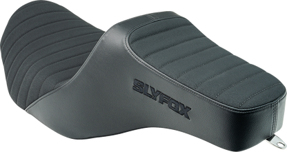 SLYFOX High Noon Seat - Vinyl - Classic Stitch - Black Logo - FLH/FLT '23-'24 4704A-SlyFox