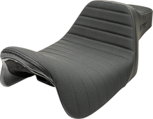 SLYFOX Highnoon Seat - Vinyl - Classic Stitch - Black Logo - FLH/FLT '08-'24 4710A-SlyFox
