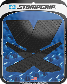 STOMPGRIP Tank Grips - Icon - Black - Kawasaki - KLX '21-'25 55-14-0089-1B
