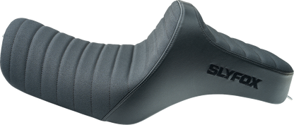 SLYFOX High Noon Seat - Vinyl - Classic Stitch - Black Logo - Black Stitch - XL '04-'22 4709A-SlyFox