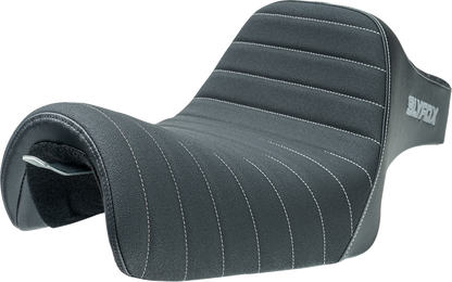 SLYFOX High Noon Seat - Vinyl - Classic Stitch - Silver Logo - Silver Stitch - XL '04-'22 4709B-SlyFox