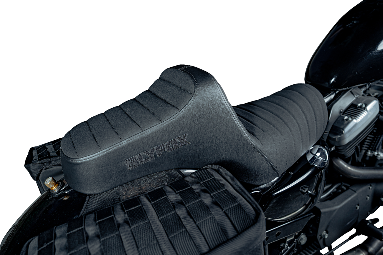 SLYFOX High Noon Seat - Vinyl - Classic Stitch - Black Logo - Black Stitch - XL '04-'22 4709A-SlyFox