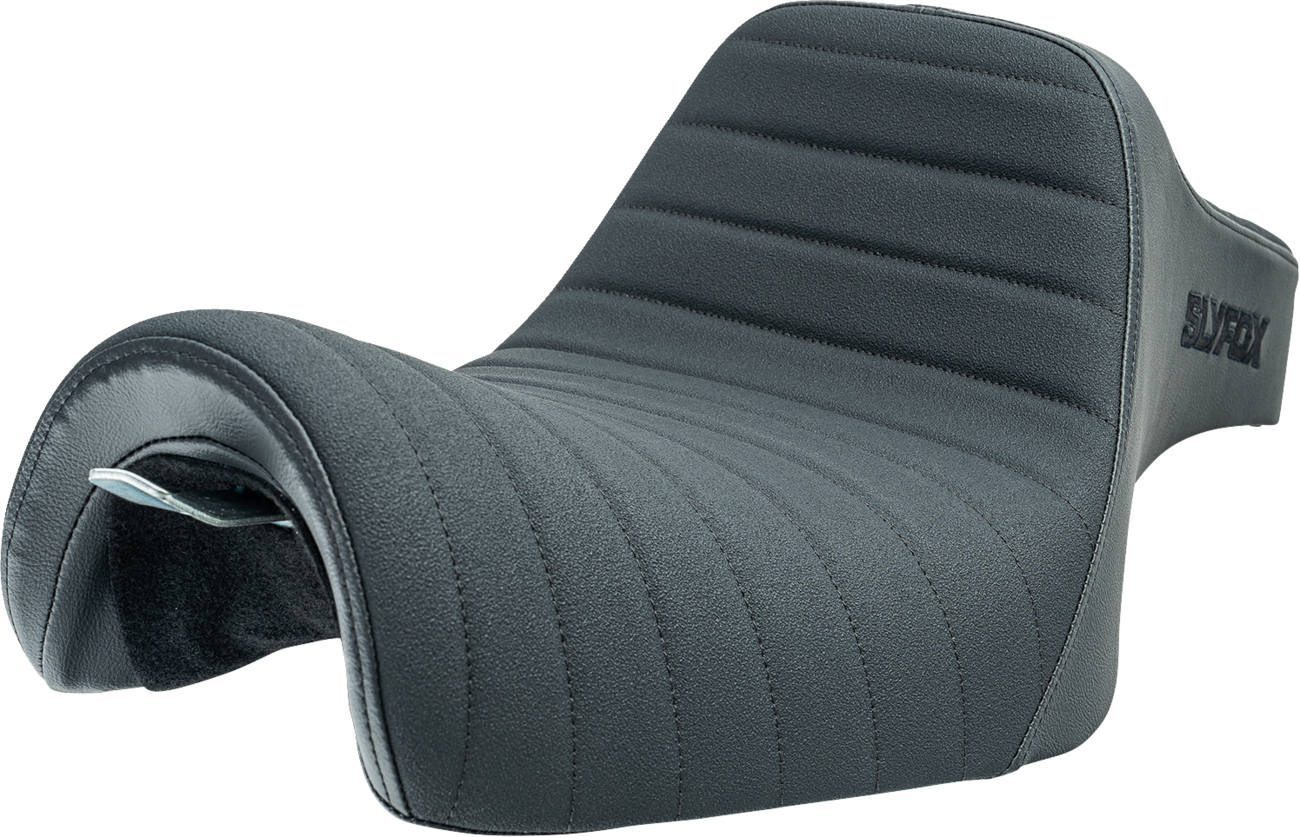 SLYFOX High Noon Seat - Vinyl - Classic Stitch - Black Logo - Black Stitch - XL '04-'22 4709A-SlyFox