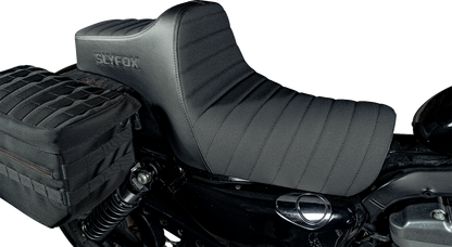 SLYFOX High Noon Seat - Vinyl - Classic Stitch - Black Logo - Black Stitch - XL '04-'22 4709A-SlyFox