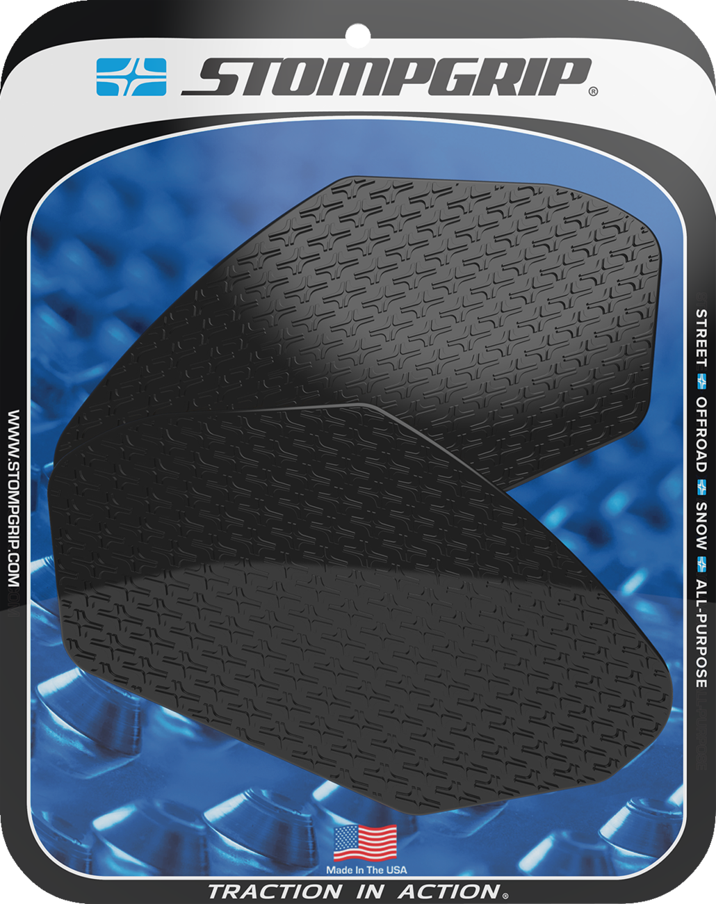 STOMPGRIP Tank Grips - Icon - Black - Kawasaki - Ninja/Z '17-'25 55-14-0140B