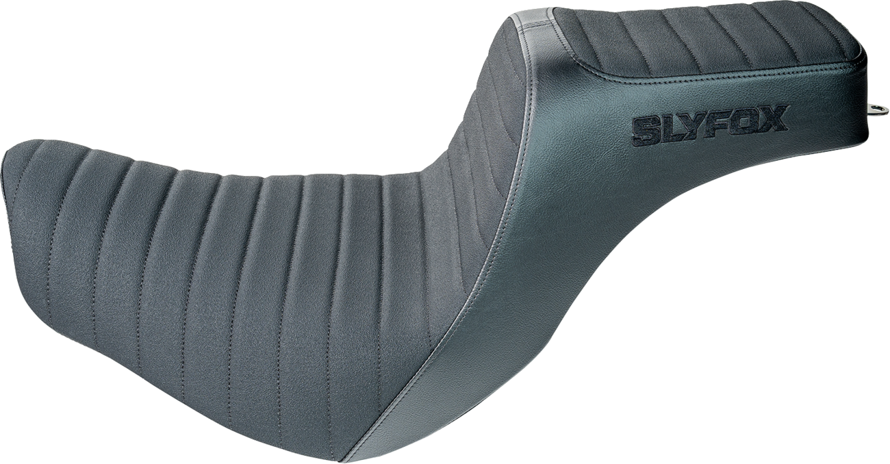 SLYFOX High Noon Seat - Vinyl - Classic Stitch - Black Logo - FL/FX '18-'24 4701A-slyfox