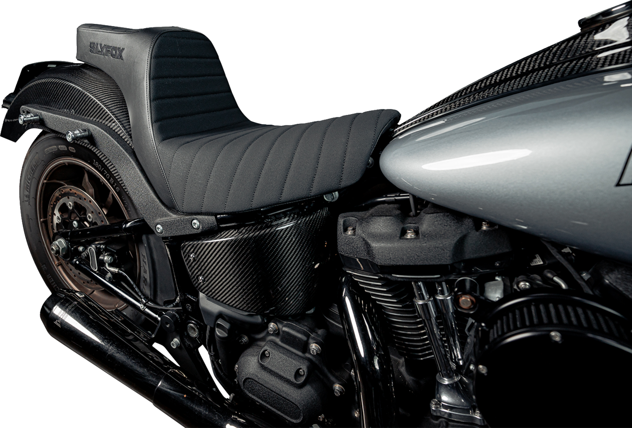 SLYFOX High Noon Seat - Vinyl - Classic Stitch - Black Logo - FL/FX '18-'24 4701A-slyfox